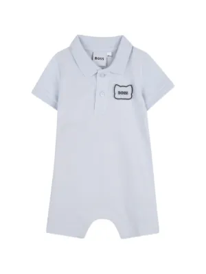 BOSS Kidswear appliqu&eacute; polo shirt