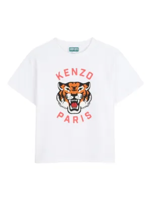 Kenzo Kids Tiger-print T-shirt