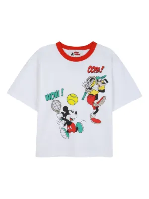 Marc Jacobs Kids x Mickey Mouse red-trim T-shirt
