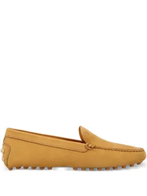 Tod's topstitching calfskin shoes