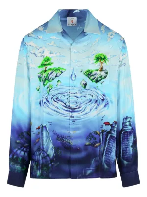 Casablanca Lost Atlantis silk shirt