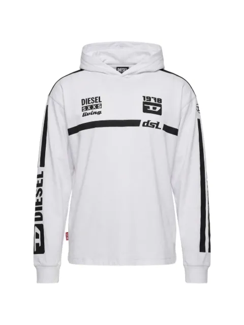 Diesel hoodie T-shirt with contrast graphics