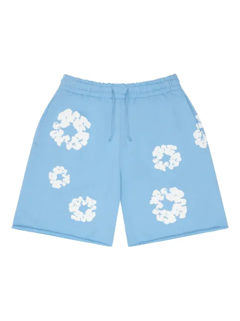 Denim Tears wreath cotton shorts