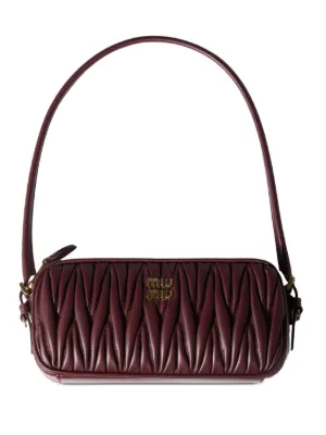 Miu Miu adjustable-strap leather clutch bag