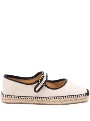 Casta&ntilde;er buckled piped espadrilles