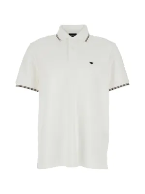 Emporio Armani emblem trim polo shirt