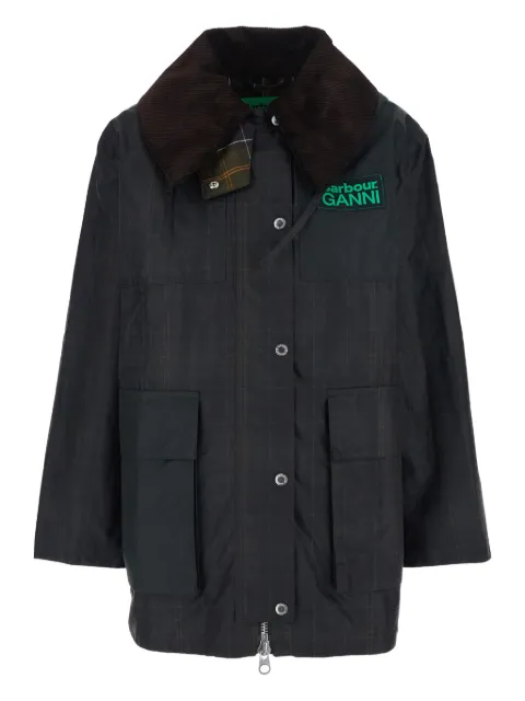 Barbour x Ganni hooded coat