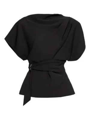 NISSA draped belted top