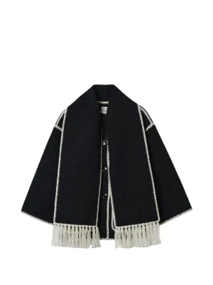 TOTEME attached-scarf jacket