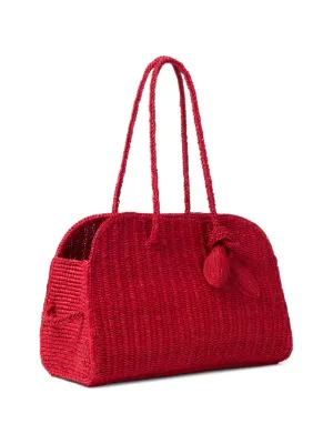 Jacquemus  The raffia Turismo bag