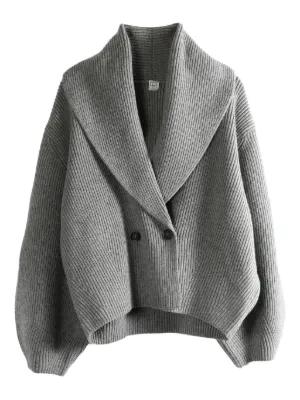 TOTEME shawl-lapel cardigan