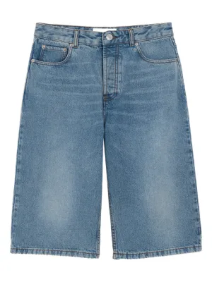 AMI Paris logo-patch shorts