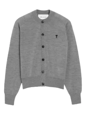 AMI Paris wool crewneck Ami De Coeur cardigan