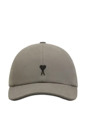 AMI Paris cotton Ami De Coeur embroidery cap
