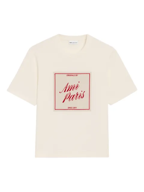 AMI Paris logo-print cotton T-shirt
