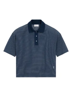 AMI Paris cotton striped Ami De Coeur polo