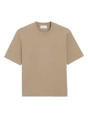AMI Paris cotton embossed Ami De Coeur T-shirt