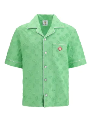Casablanca monogram towelling shirt