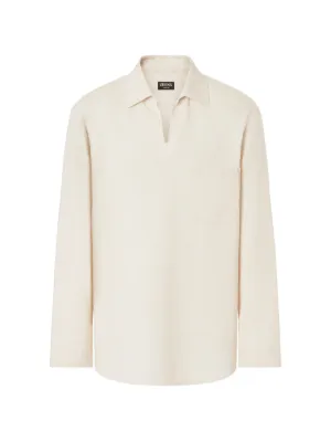 Zegna long-sleeved polo shirt
