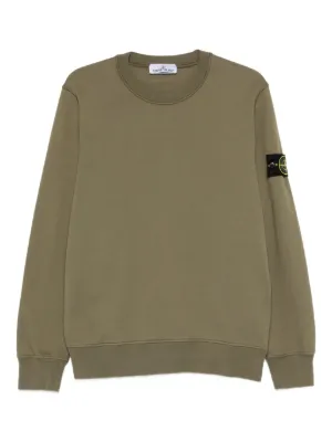 Stone Island logo-patch sweater