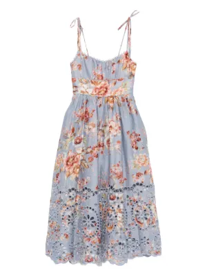 ZIMMERMANN Awaken Picnic floral-print midi dress