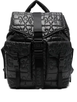 GANNI quilted Re-Tech backpack