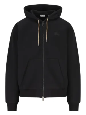 Burberry check-detail hoodie