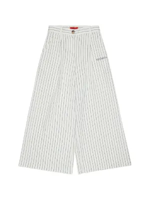 MAX&Co. Kids logo striped palazzo pants