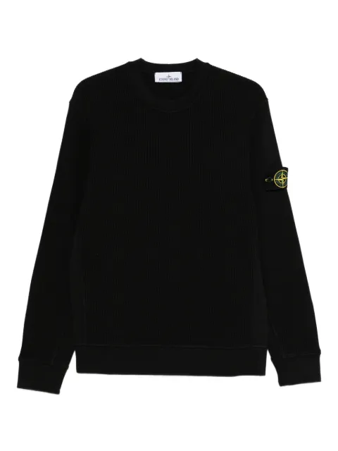 Stone Island 6100056 organic cotton waffle fleece regular-fit crewneck sweatshirt