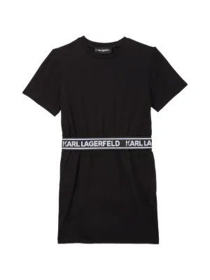 Karl Lagerfeld Kids logo-tape dress