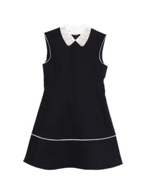Maje flared dress with contrast trim