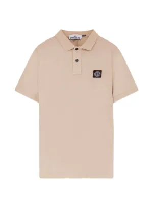 Stone Island 2200008 organic cotton piqu&eacute; with stretch polo shirt