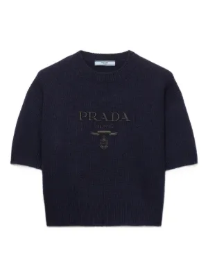 Prada wool and cashmere crew-neck sweater