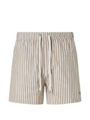 Zegna striped drawstring swim-shorts