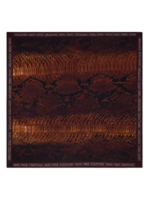 Jean Paul Gaultier python print silk scarf