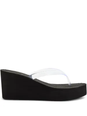 Ancient Greek Sandals wedge clear sandals