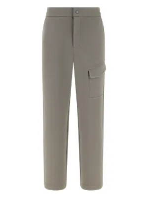 Boggi Milano cotton blend scuba piqu&eacute; pants