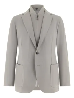 Boggi Milano wool blend sweatshirt jacket