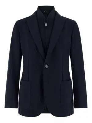 Boggi Milano wool blend sweatshirt jacket