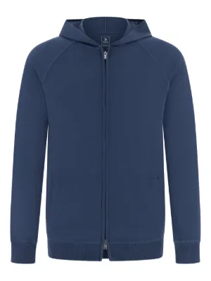 Boggi Milano full-zip hooded sweater