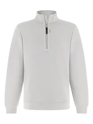 Boggi Milano half zip mock neck sweatshirt