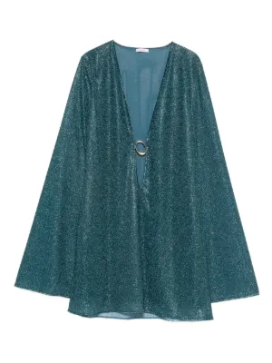Os&eacute;ree flared-sleeve mini beach dress