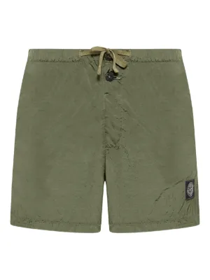 Stone Island drawstring patch shorts