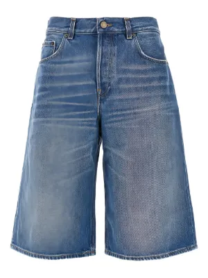 Haikure five-pocket denim shorts