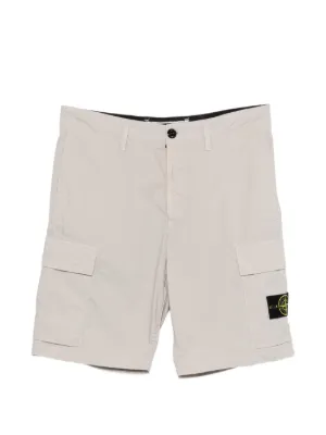 Stone Island L100020 stretch cotton Tela 'paracadute' cargo shorts