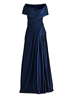 Tadashi Shoji pleated maxi dress