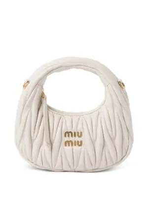 Miu Miu Wander matelass&eacute; leather mini bag