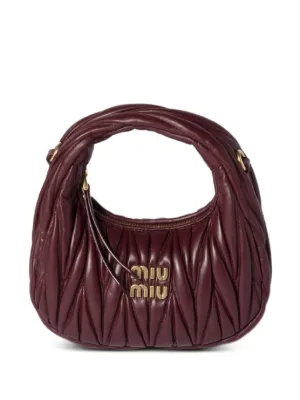 Miu Miu Wander matelass&eacute; leather mini-bag