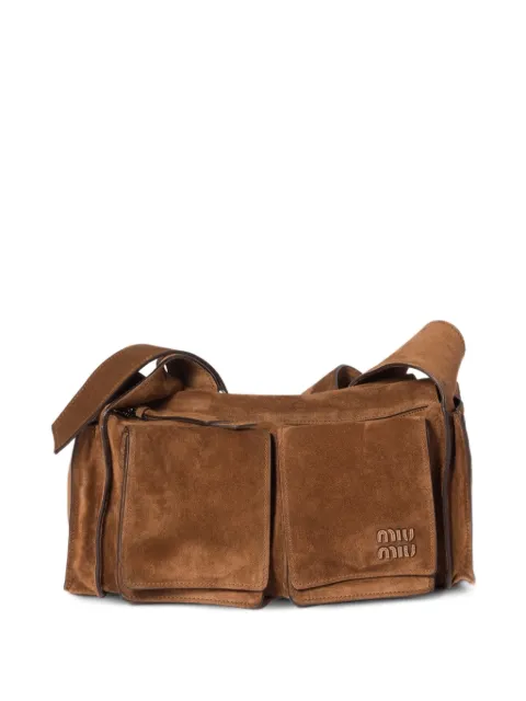Miu Miu Utilitaire suede shoulder bag