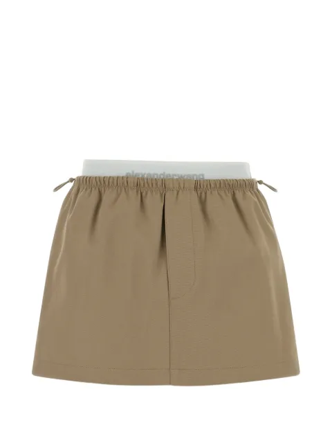 Alexander Wang logo miniskirt in twill mid-rise